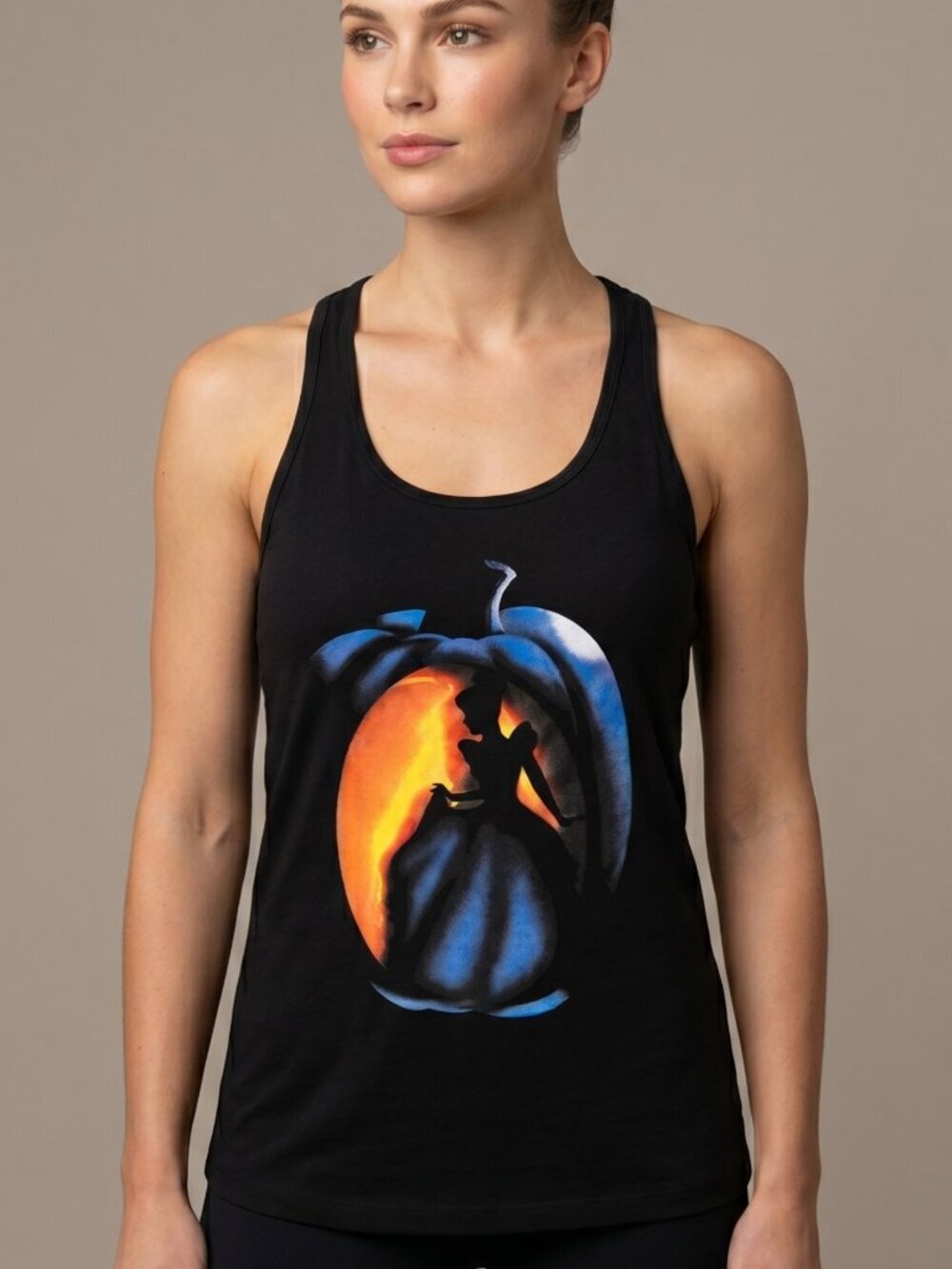 NWOT | Disney Cinderella Pumpkin Graphic Tank Top | Racerback | Size Medium